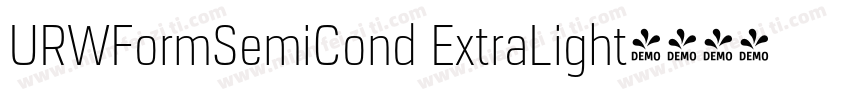 URWFormSemiCond ExtraLight字体转换
